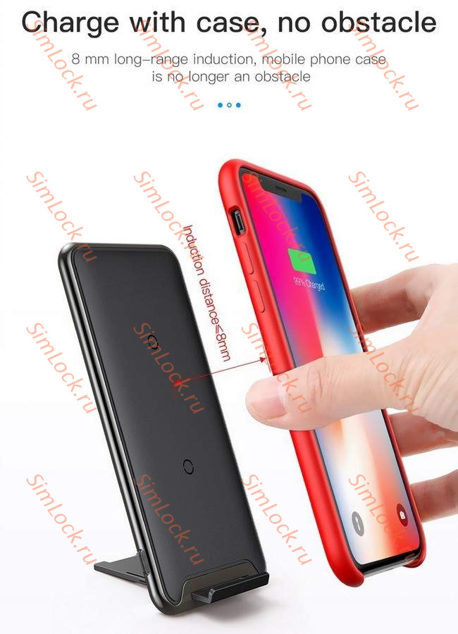 Беспроводное зарядное устройство Baseus Multifunctional Wireless Charging Pad, черный, WXHSD-01