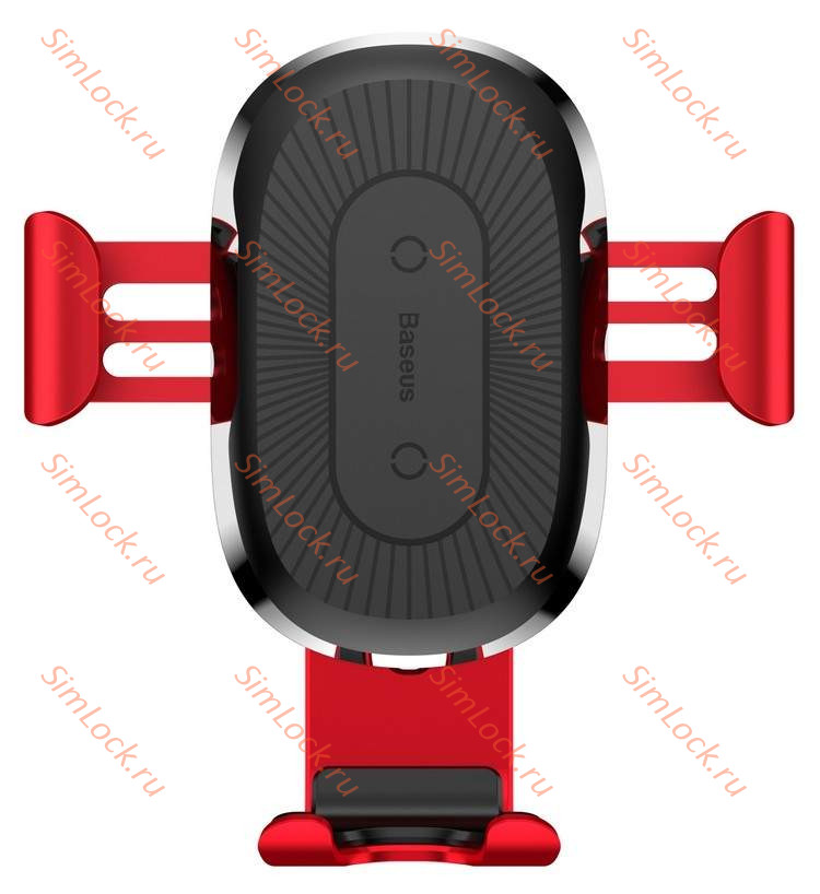 Автомобильный держатель Baseus Wireless Charger Gravity, в воздуховод, с беспроводной зарядкой, красный, WXYL-09