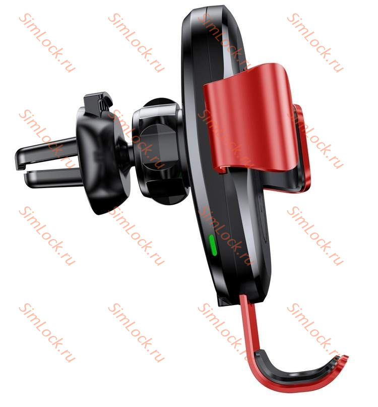 Автомобильный держатель Baseus Wireless Charger Gravity, в воздуховод, с беспроводной зарядкой, красный, WXYL-09