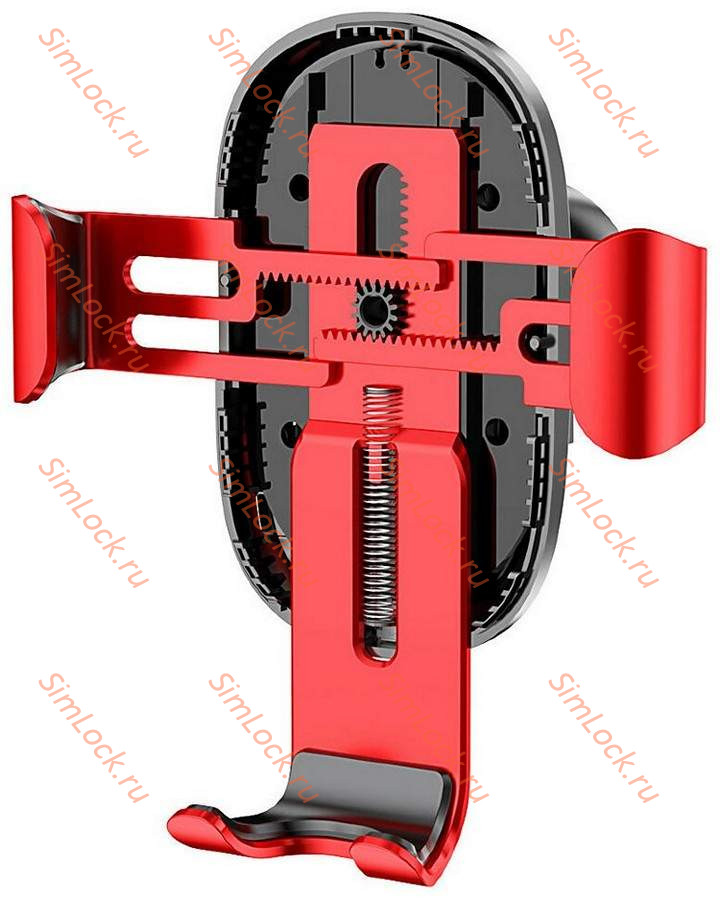 Автомобильный держатель Baseus Wireless Charger Gravity, в воздуховод, с беспроводной зарядкой, красный, WXYL-09