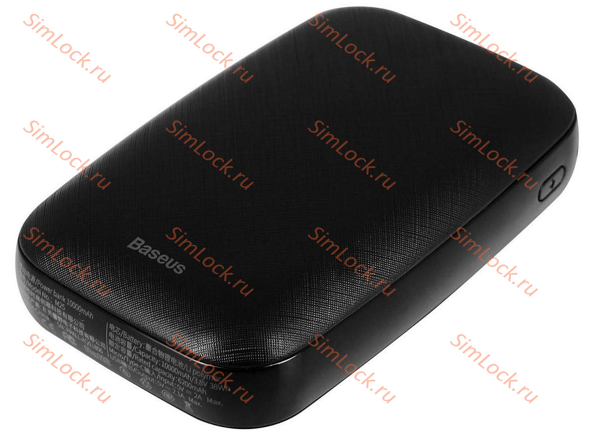 Внешний аккумулятор Baseus Mini Q, 10000 мАч, черный, PPALL-BXQ01