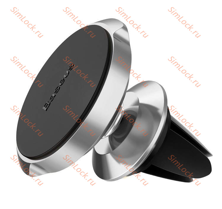Автомобильный держатель Baseus Small Ears Series Magnetic Bracket, в воздуховод, серебро, SUER-A0S