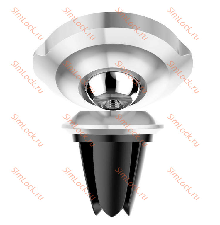 Автомобильный держатель Baseus Small Ears Series Magnetic Bracket, в воздуховод, серебро, SUER-A0S