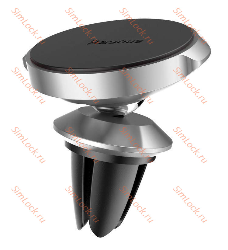 Автомобильный держатель Baseus Small Ears Series Magnetic Bracket, в воздуховод, серебро, SUER-A0S