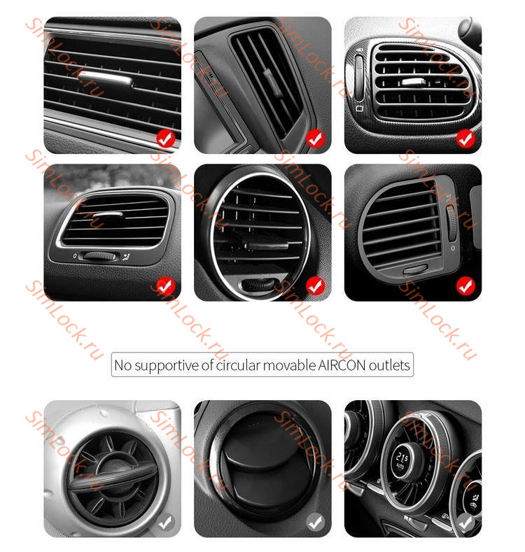 Автомобильный держатель Baseus Metal Age Gravity Car Mount, в воздуховод, черный, SUYL-D01