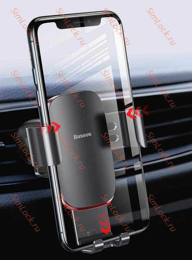Автомобильный держатель Baseus Metal Age Gravity Car Mount, в воздуховод, черный, SUYL-D01