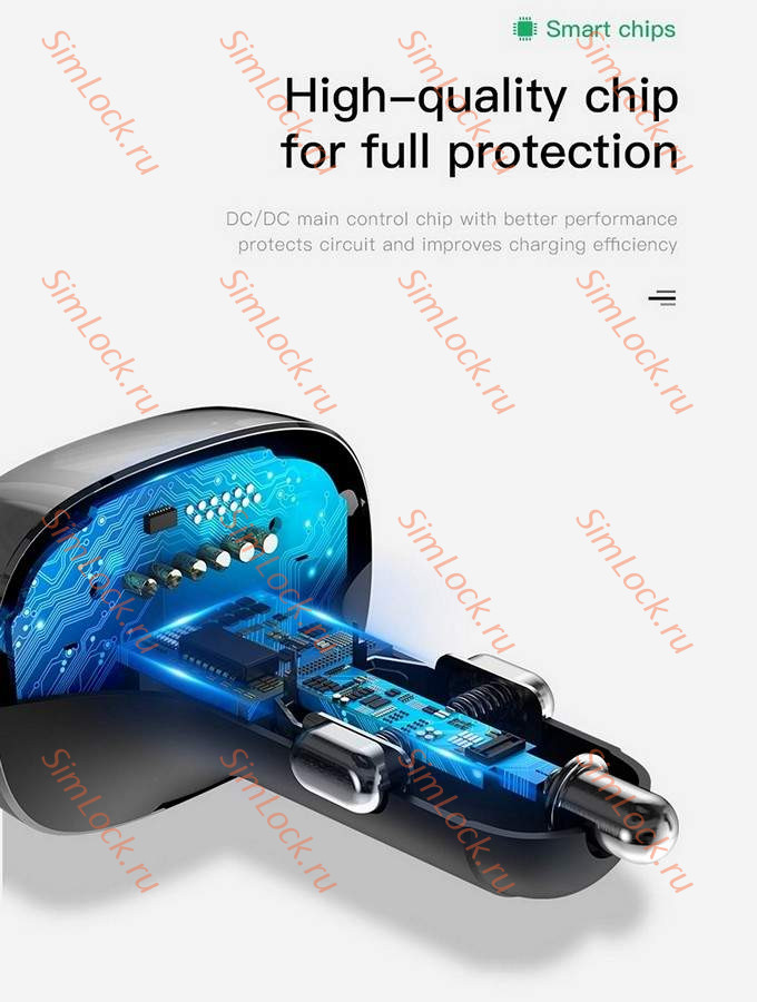 АЗУ с FM трансмиттером Baseus T typed Bluetooth MP3 charger Standart Edition, черный, CCTM-01