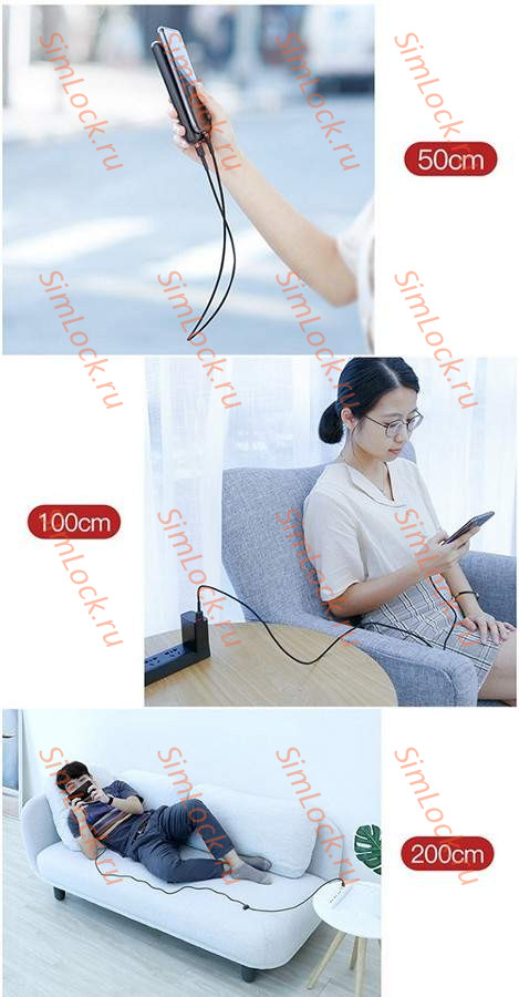 Кабель USB - micro USB Baseus Cafule 1.5A 200см Red+Black, CAMKLF-C91