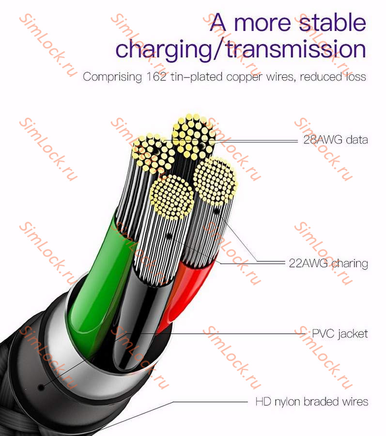 Кабель USB - micro USB Baseus Sharp-Bird 1.5A 200см Red, CAMMVP-F09