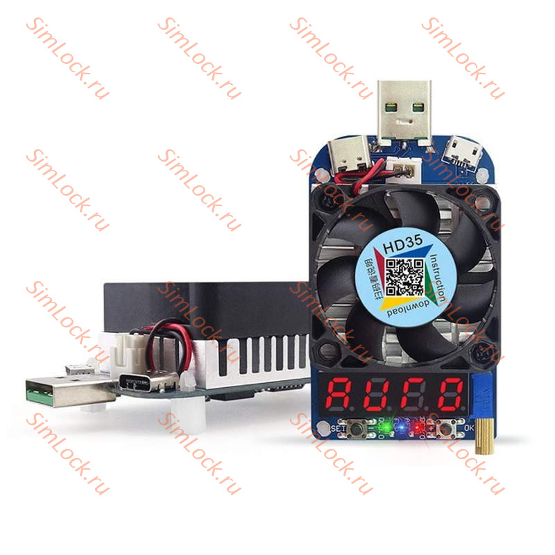 Электронная нагрузка RD-HD35, 4-25V, 0,05-5A, 35W