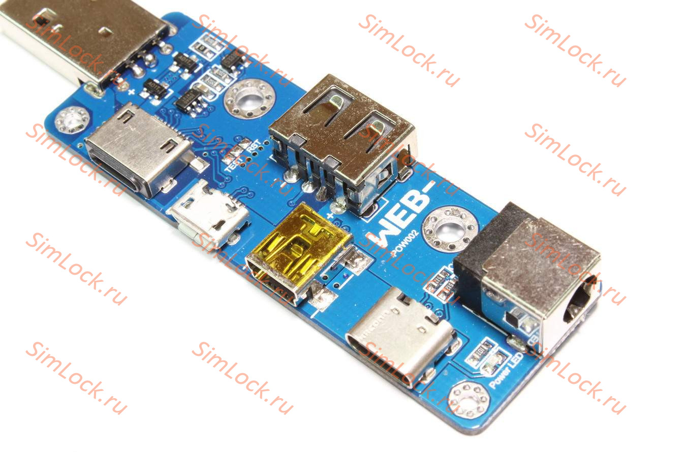 Адаптер-конвертер Witrn POW003, microUSB, miniUSB, USB-A, lightning, Type-C, DC