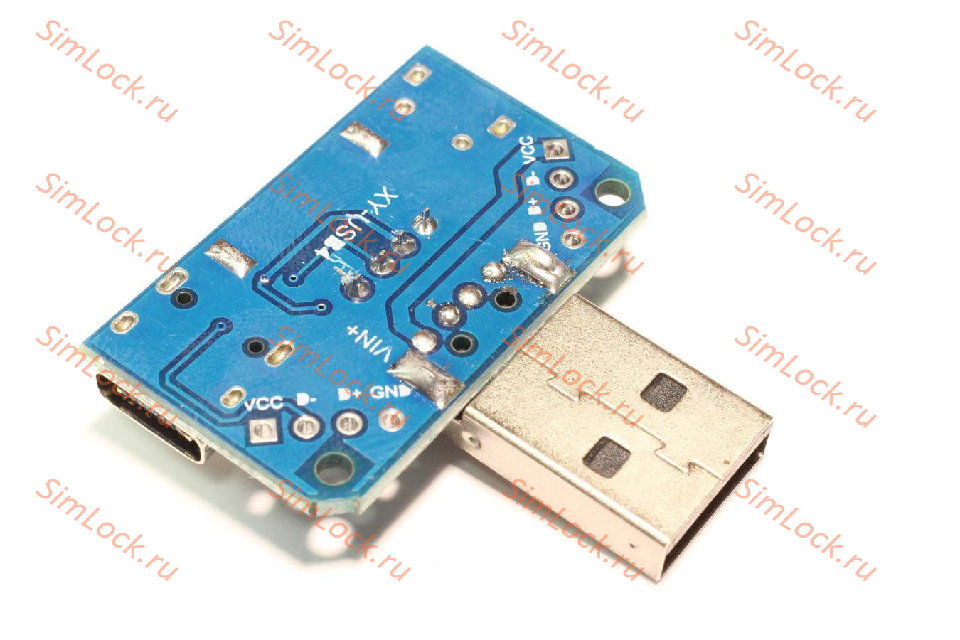 Адаптер-конвертер (тип-2) microUSB, USB-A, Type-C