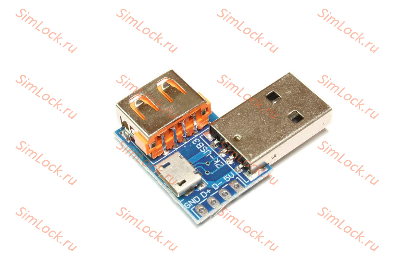 Адаптер-конвертер (тип-3) microUSB, USB-A