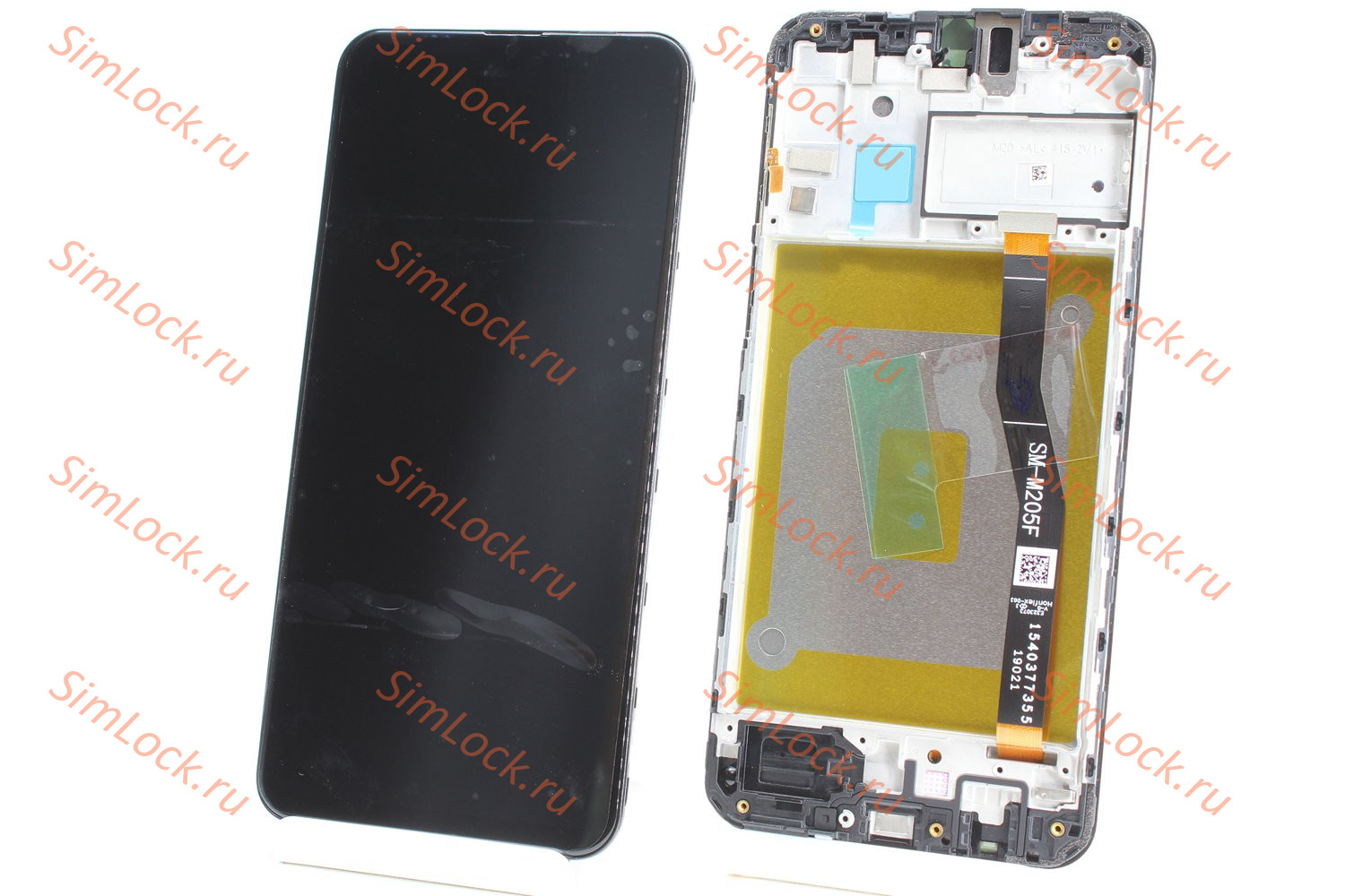 Дисплей Samsung M205FN/DS Galaxy M20 в рамке, оригинал