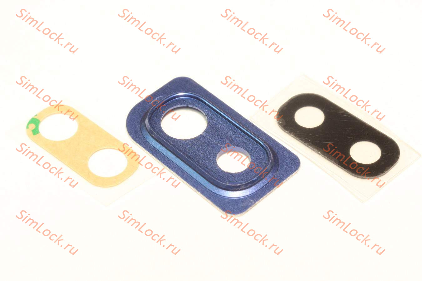 Стекло камеры Samsung A105F Galaxy A10 с синей рамкой