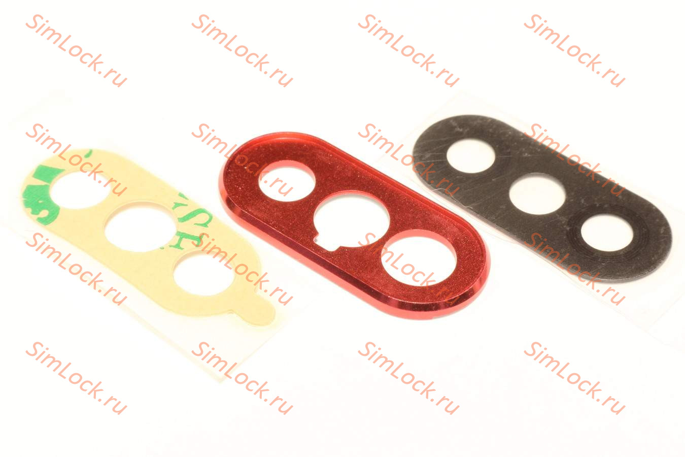 Стекло камеры Xiaomi Redmi Note 5 с красной рамкой