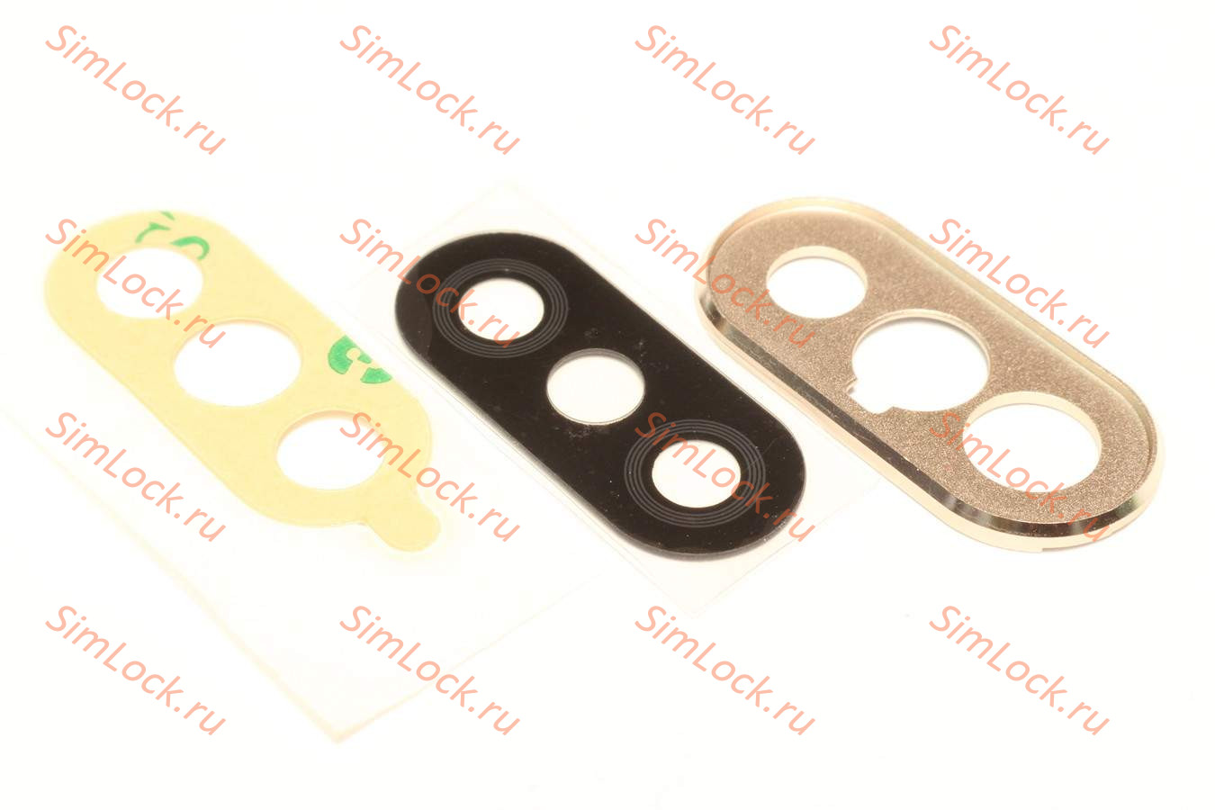 Стекло камеры Xiaomi Redmi Note 5 с золотой рамкой