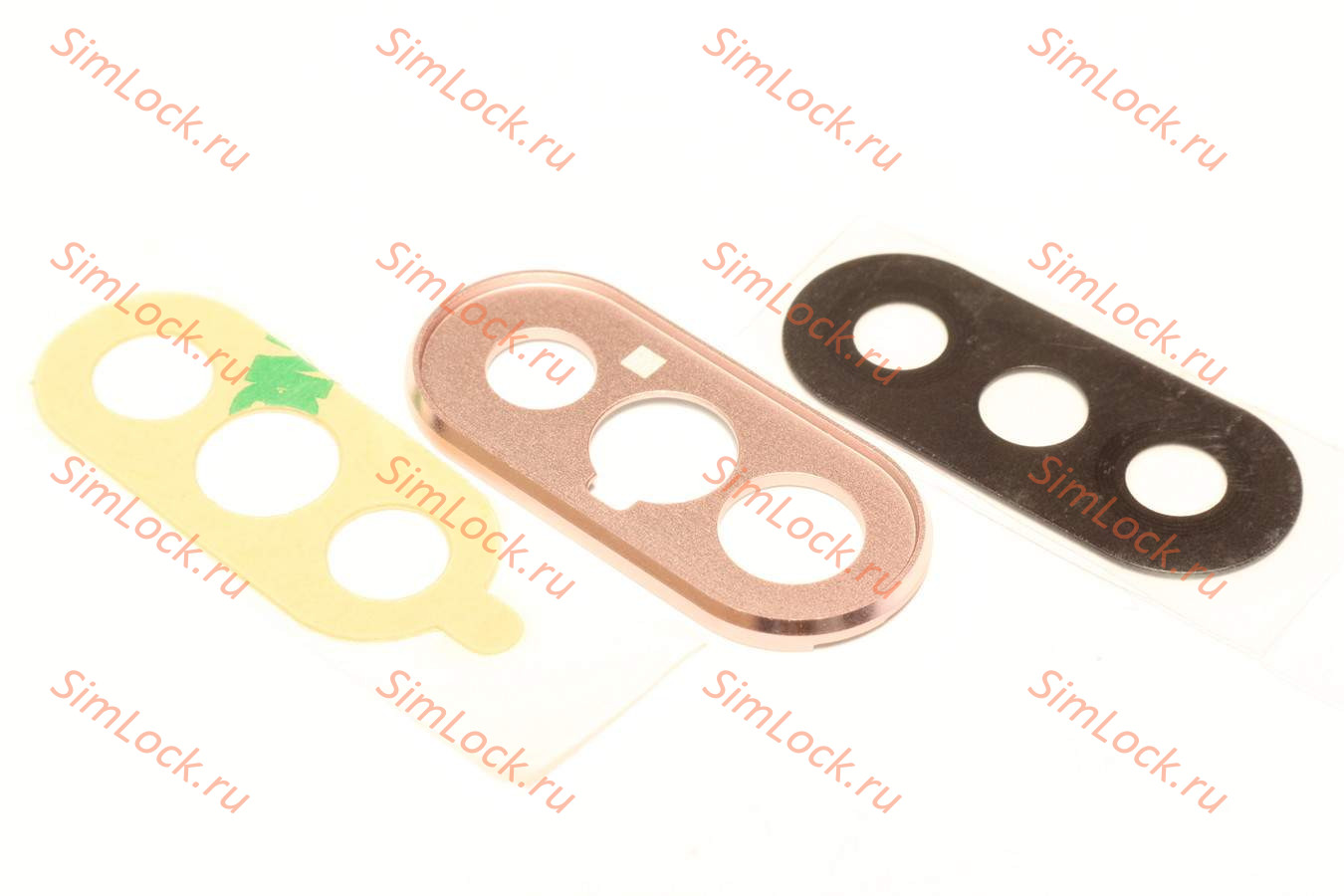 Стекло камеры Xiaomi Redmi Note 5 с розовой рамкой