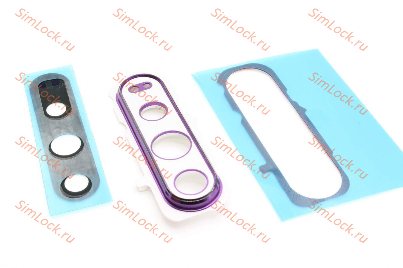 Стекло камеры Honor 20 Pro (YAL-L41), с фиолетовой рамкой