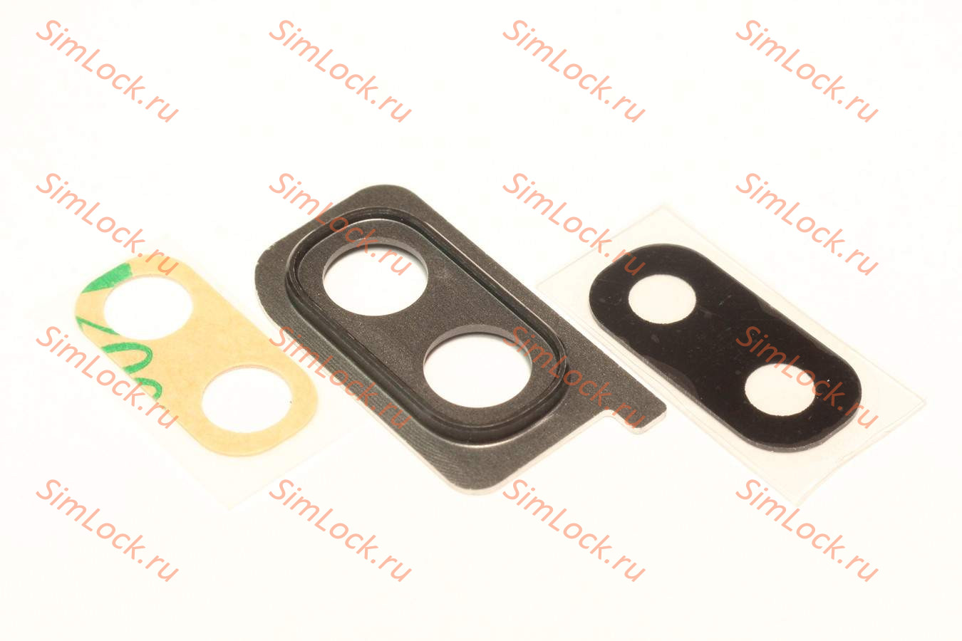 Стекло камеры Samsung A205FN Galaxy A20 с черной рамкой