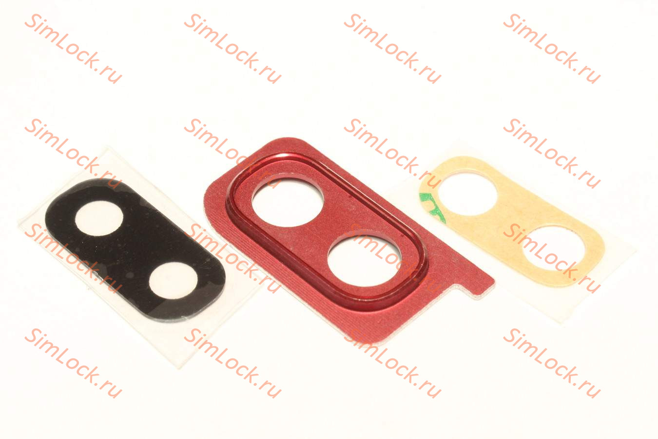 Стекло камеры Samsung A205FN Galaxy A20 с красной рамкой