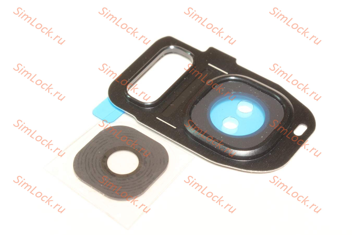 Стекло камеры Samsung G930F Galaxy S7 с черной рамкой