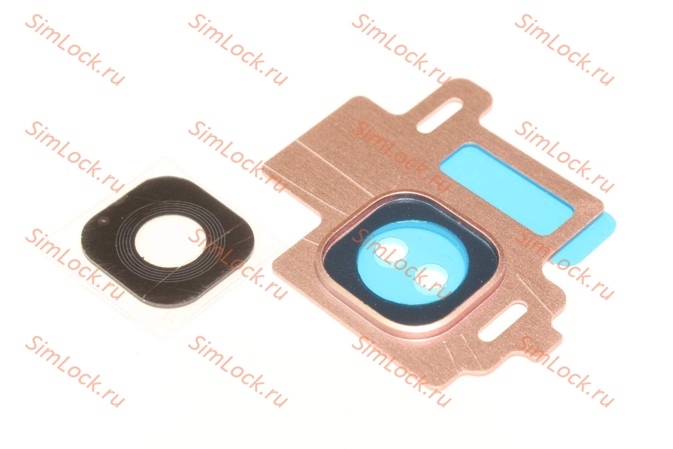 Стекло камеры Samsung G950F Galaxy S8 с розовой рамкой