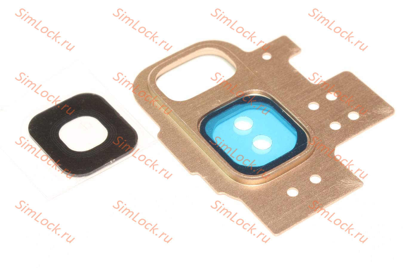 Стекло камеры Samsung G960F Galaxy S9 с золотой рамкой