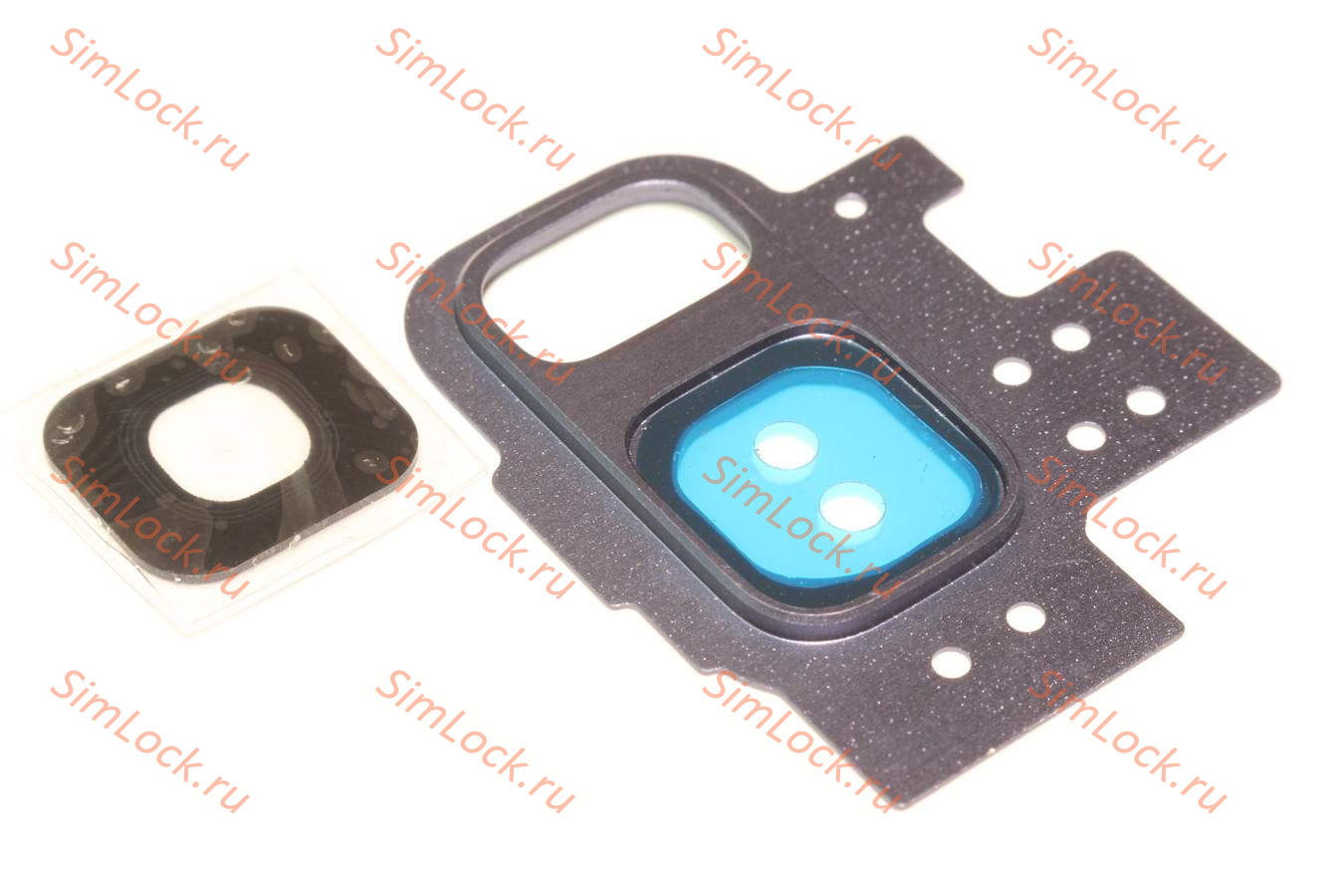 Стекло камеры Samsung G960F Galaxy S9 с синей рамкой