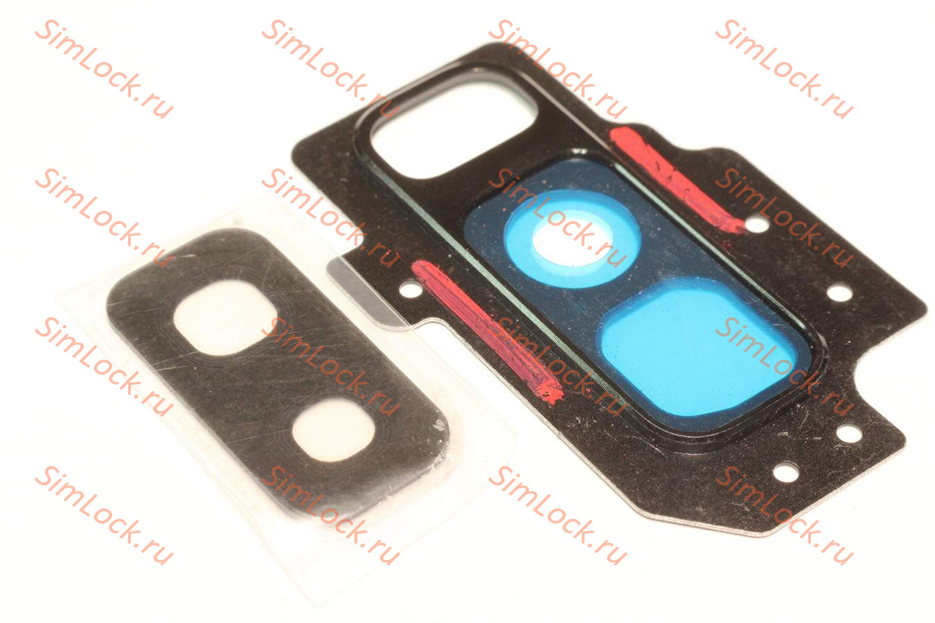 Стекло камеры Samsung G965F Galaxy S9+ с черной рамкой