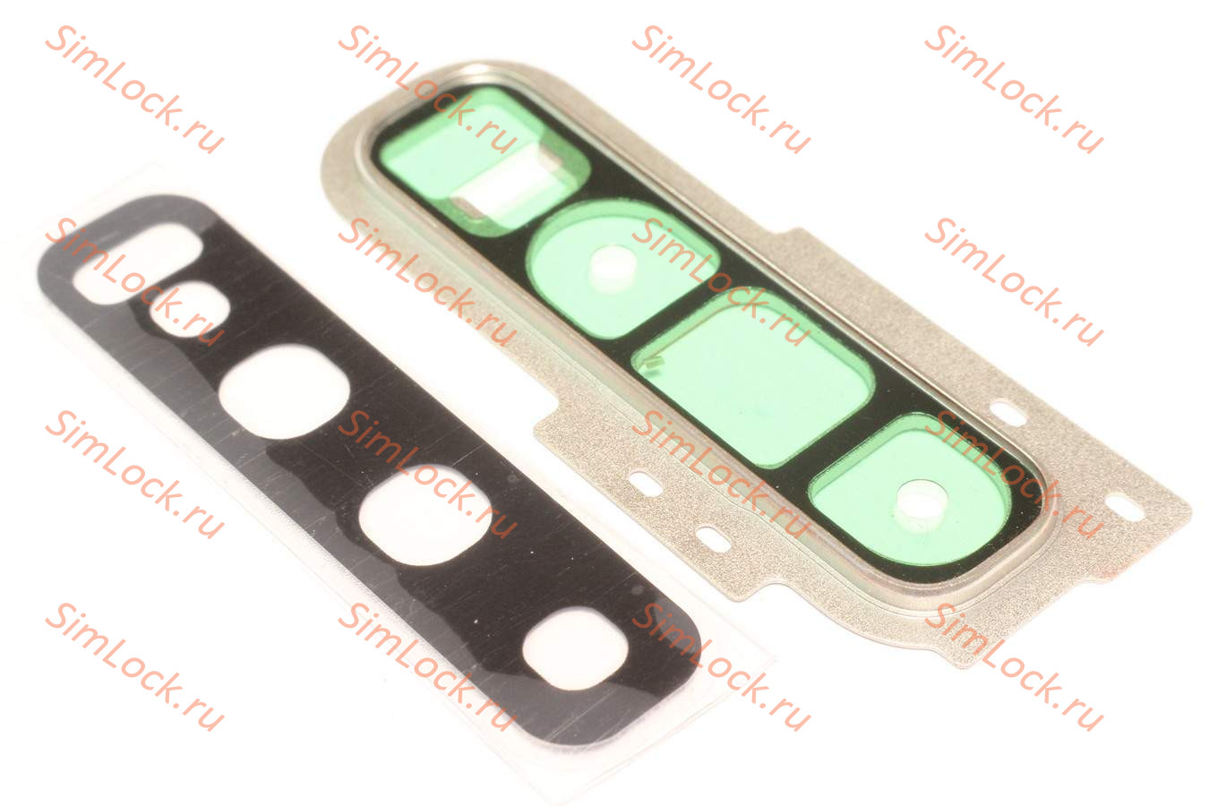 Стекло камеры Samsung G973F Galaxy S10 с белой рамкой