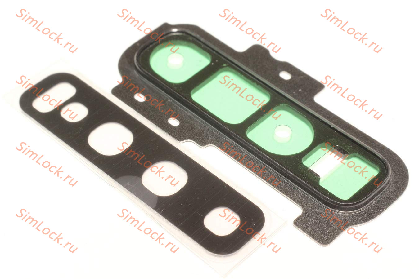 Стекло камеры Samsung G975F Galaxy S10+ с черной рамкой