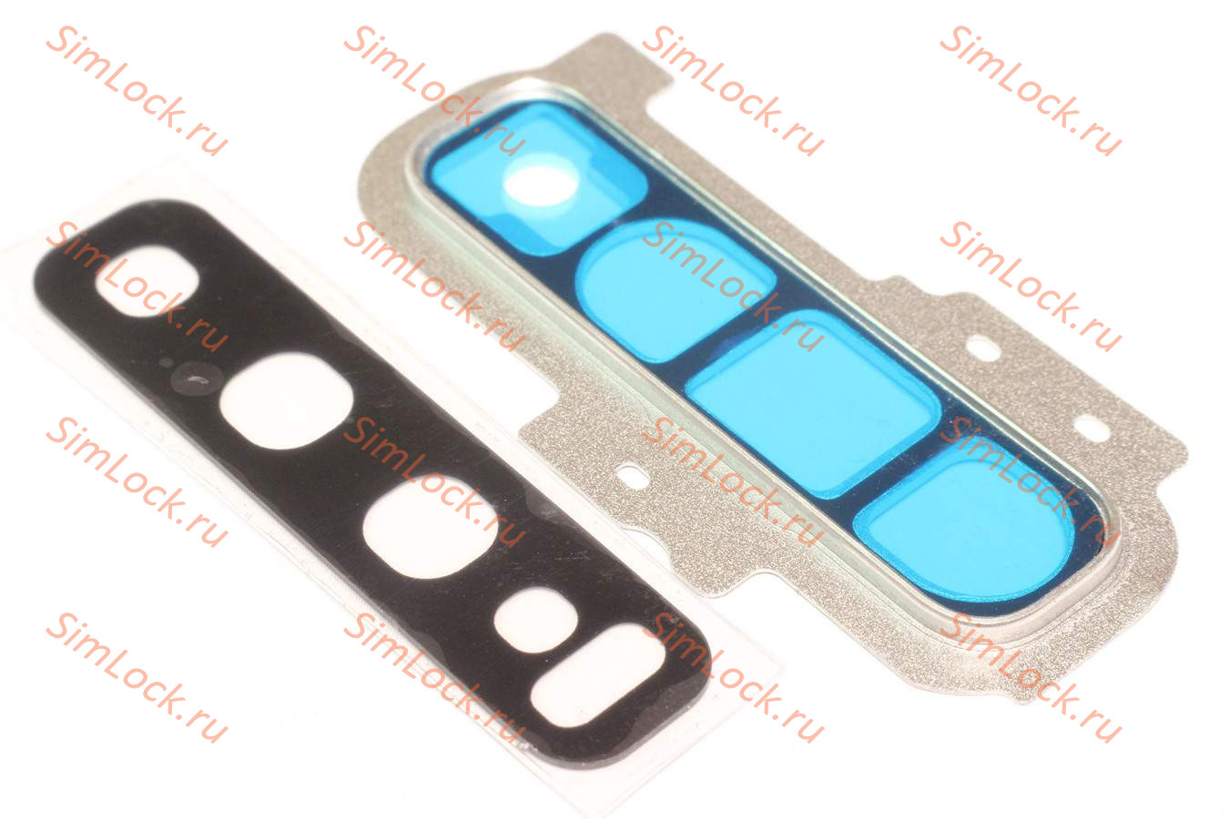 Стекло камеры Samsung G975F Galaxy S10+ с белой рамкой