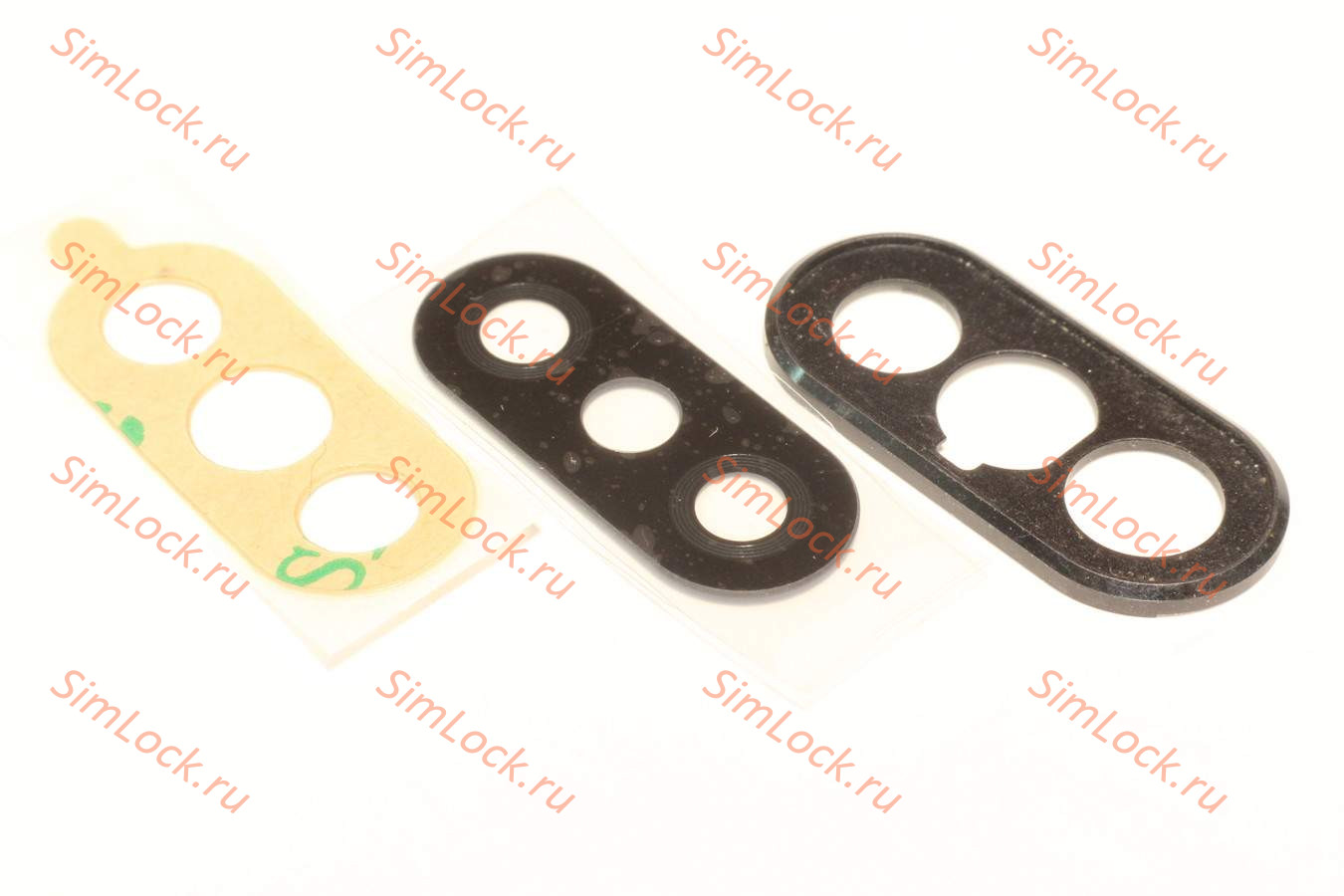 Стекло камеры Xiaomi Redmi Note 6 Pro с черной рамкой