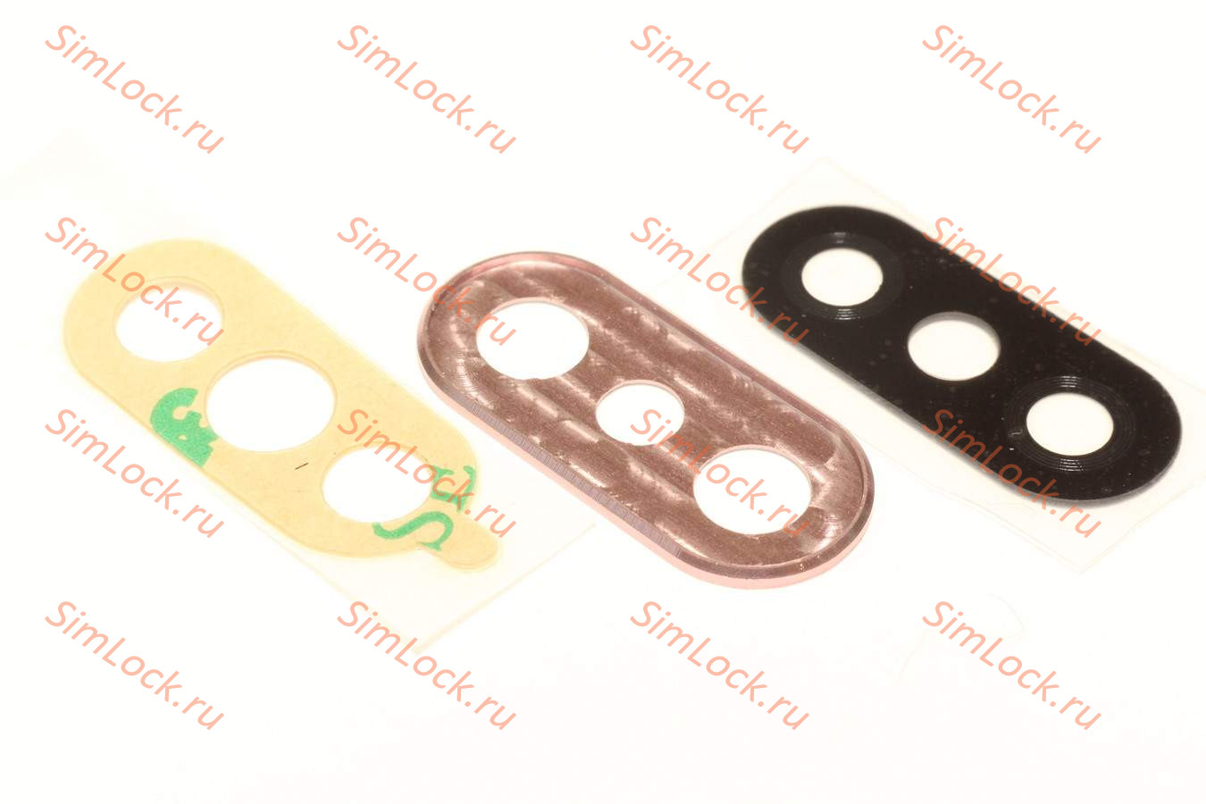 Стекло камеры Xiaomi Redmi Note 6 Pro с розовой рамкой