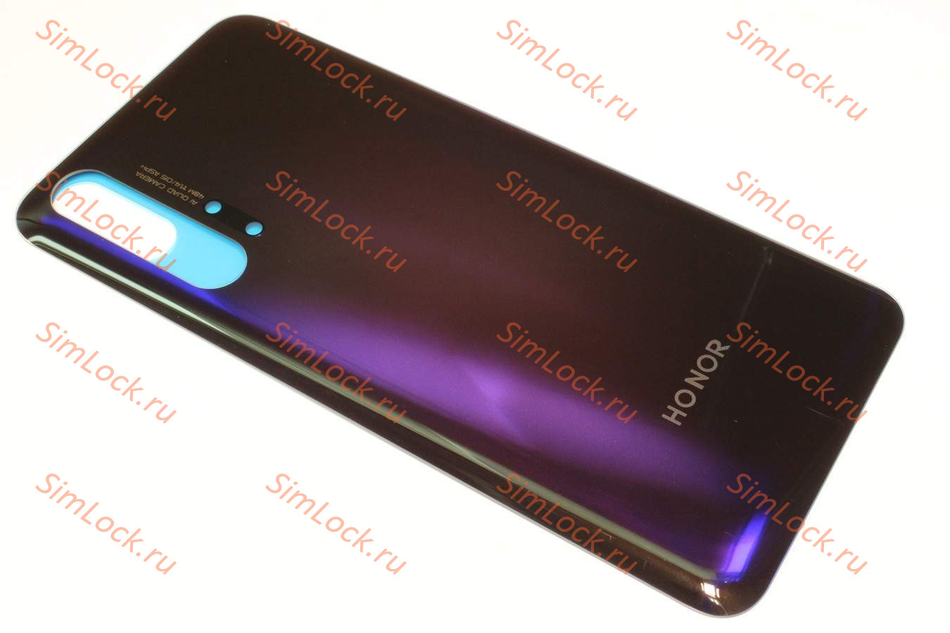 Задняя крышка Honor 20 Pro (YAL-L41), мерцающий черно-фиолетовый, К-1