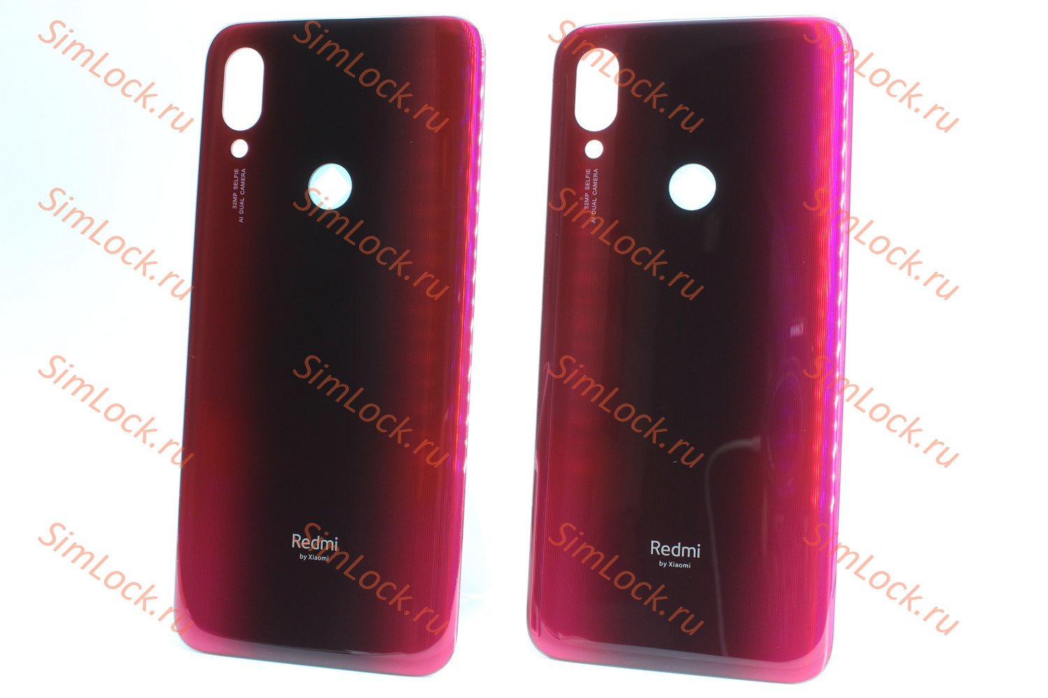 Задняя крышка Xiaomi Redmi 7, красный, К-2 (M1810F6LG)