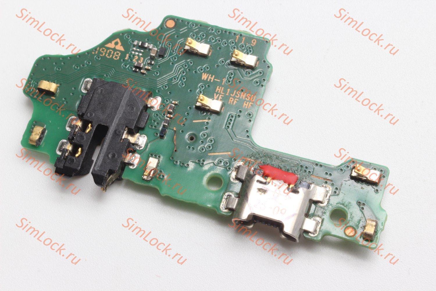 Нижняя плата (шлейф) Honor 8X, 9X Lite, Huawei Y9 (2019) с разъемом зарядки, К-1