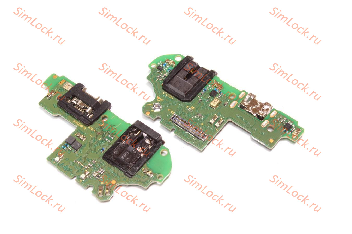 Нижняя плата (шлейф) Huawei P Smart 2019, P Smart Plus (2019) (POT-LX1) с разъемом зарядки, К-1