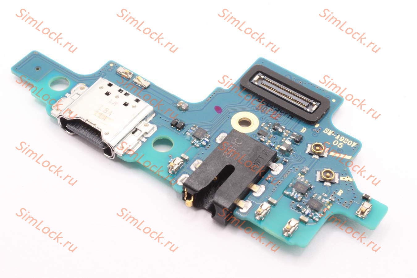 Нижняя плата (шлейф) Samsung A920F Galaxy A9 с разъемом зарядки, оригинал