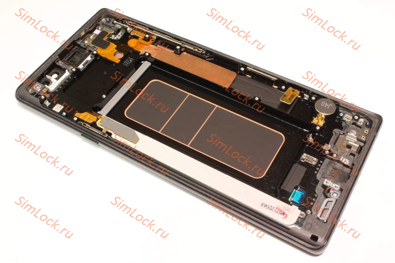 Дисплей Samsung N960F Galaxy Note 9 в рамке, черный, оригинал, снятый с нового телефона