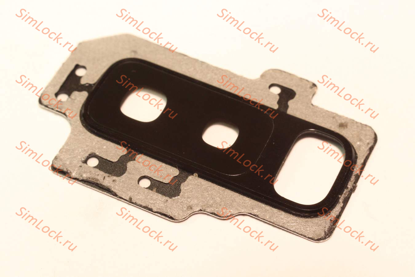 Стекло камеры Samsung G965F Galaxy S9+ с черной рамкой, оригинал, снятое с нового телефона