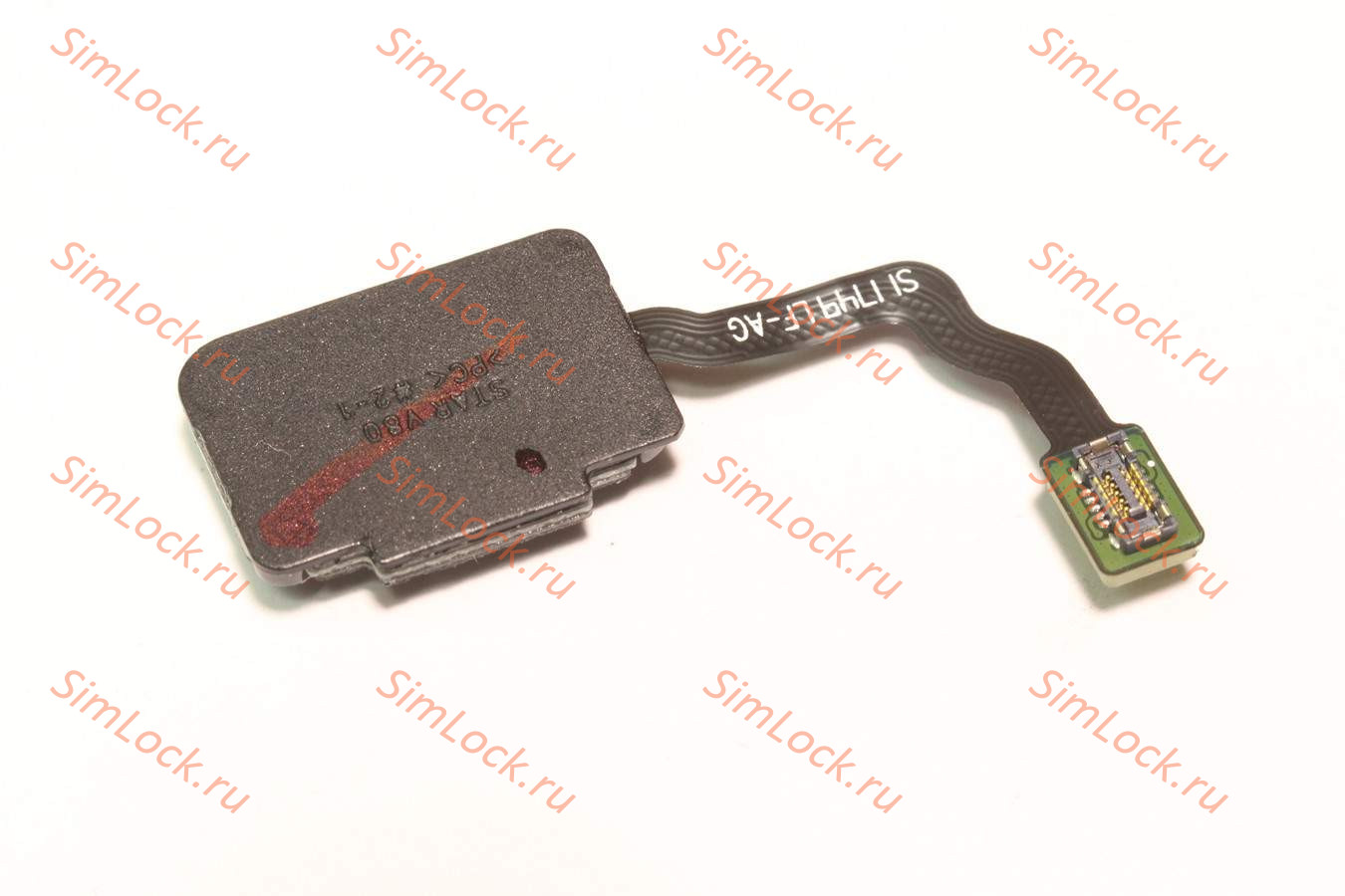 Шлейф со сканером отпечатка Samsung G965, Galaxy S9 Plus, S9+, черный, оригинал