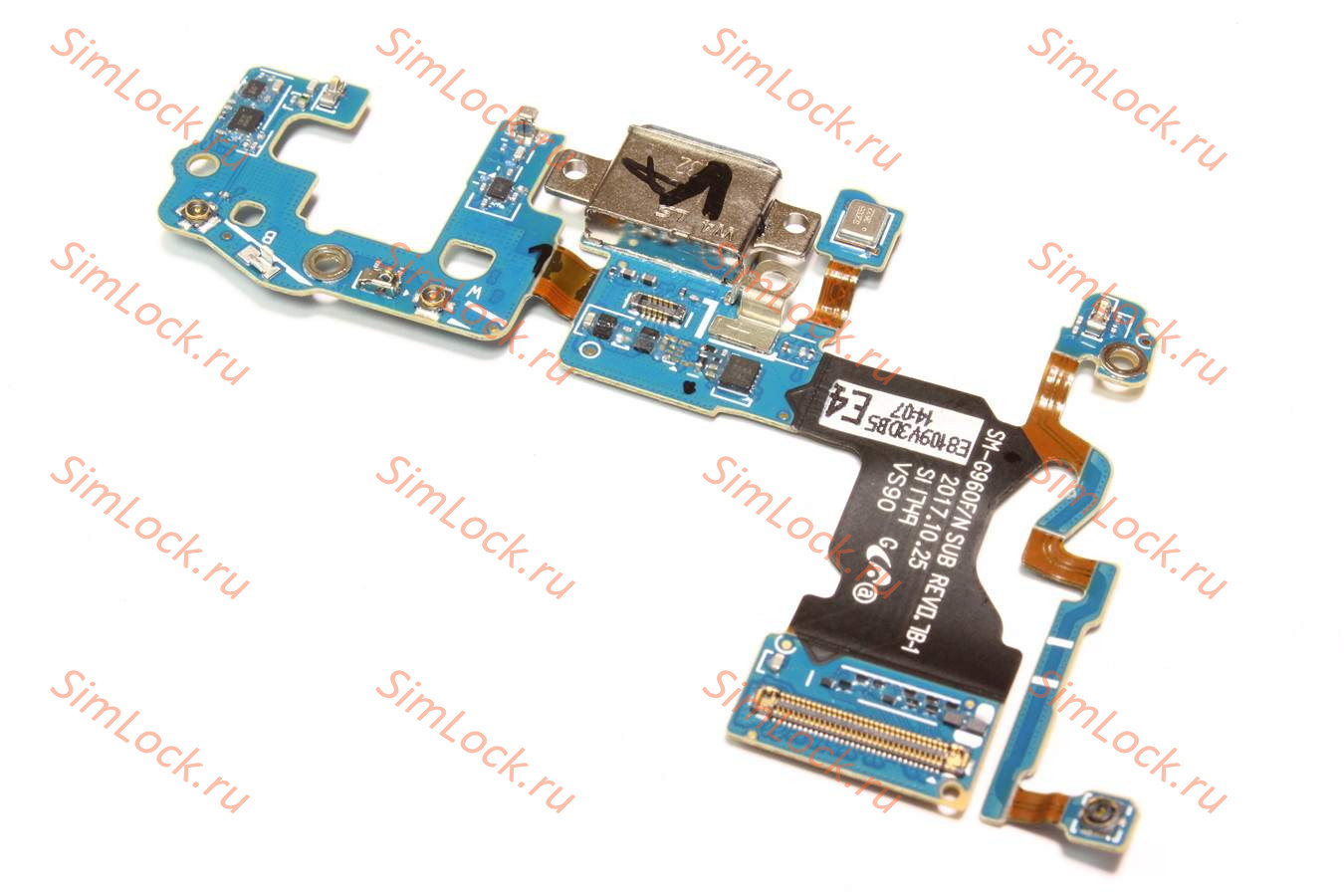 Нижняя плата (шлейф) Samsung G960F Galaxy S9 с разъемом зарядки, оригинал