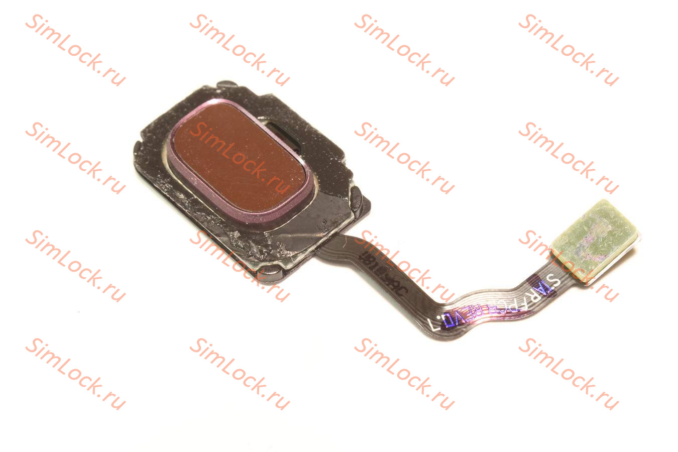 Шлейф со сканером отпечатка Samsung G960, Galaxy S9, фиолетовый, оригинал