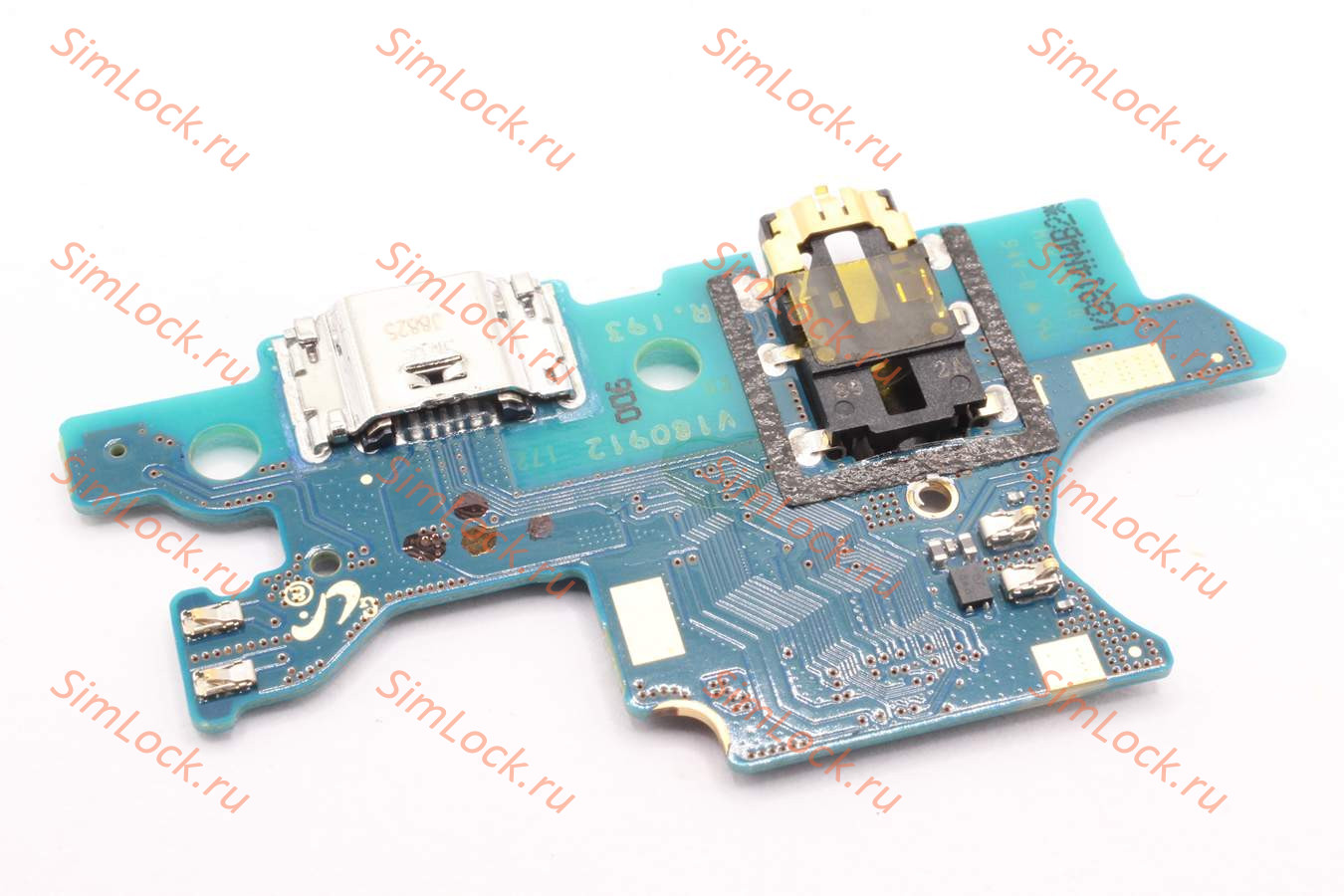Нижняя плата (шлейф) Samsung A750 Galaxy A7 (2018) с разъемом зарядки, оригинал