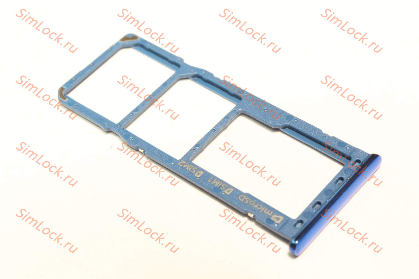 Лоток SIM Samsung A750F Galaxy A7 (2018), синий, оригинал