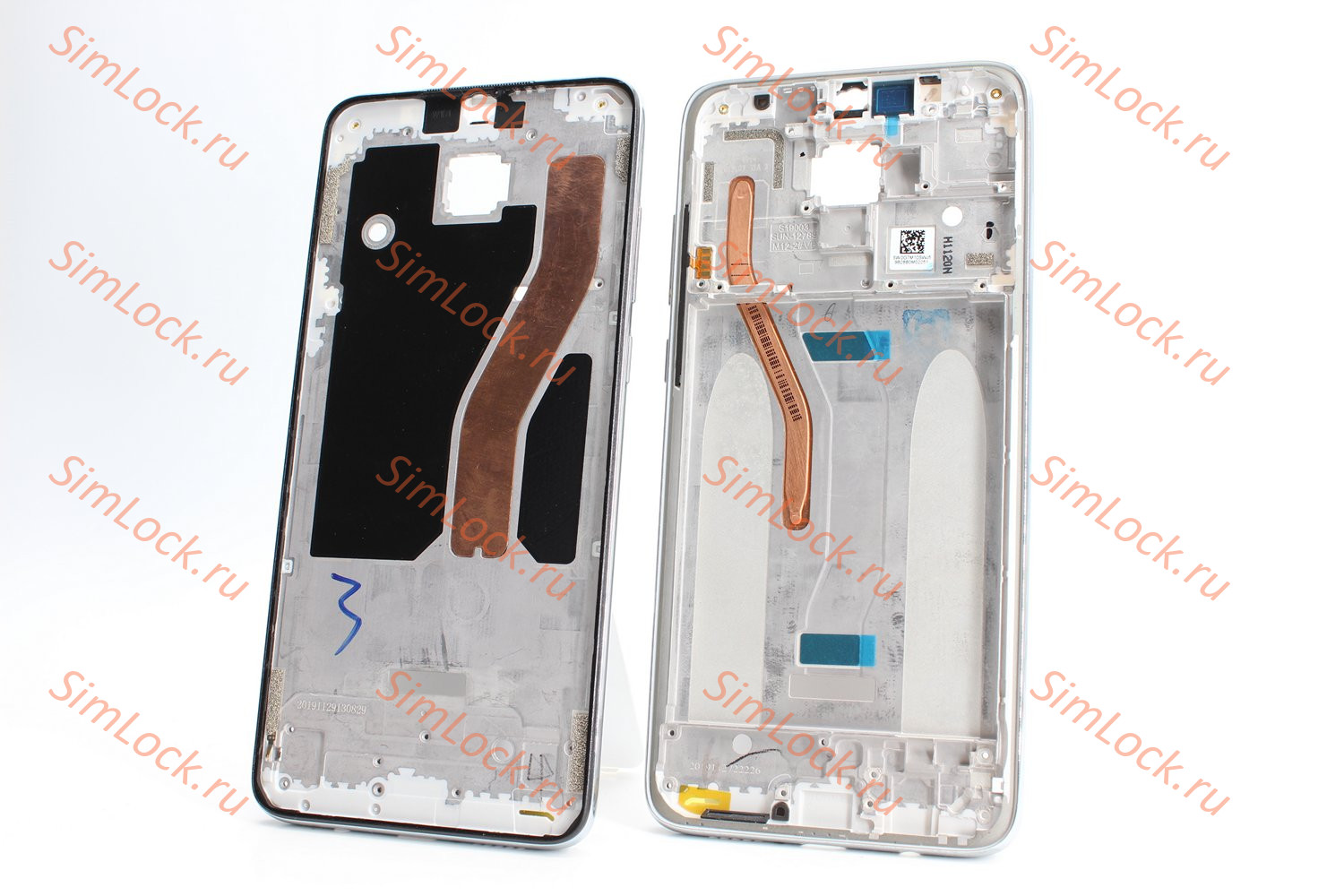 Рамка дисплея Xiaomi Redmi Note 8 Pro, белый, К-1