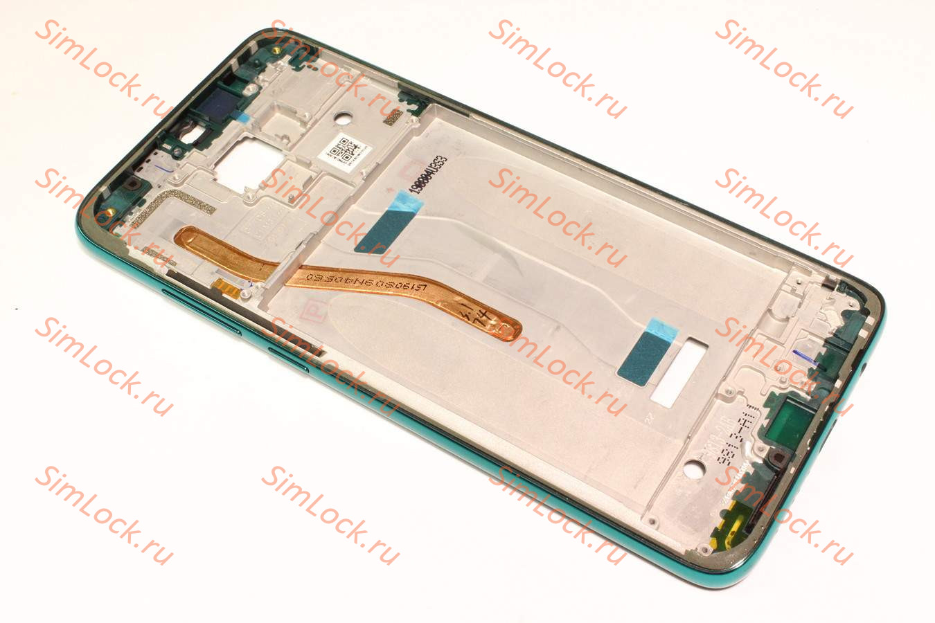 Рамка дисплея Xiaomi Redmi Note 8 Pro, зеленый, с разбора