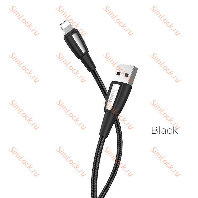 Кабель USB - Lightning HOCO X39, 2.4А, 100см, черный